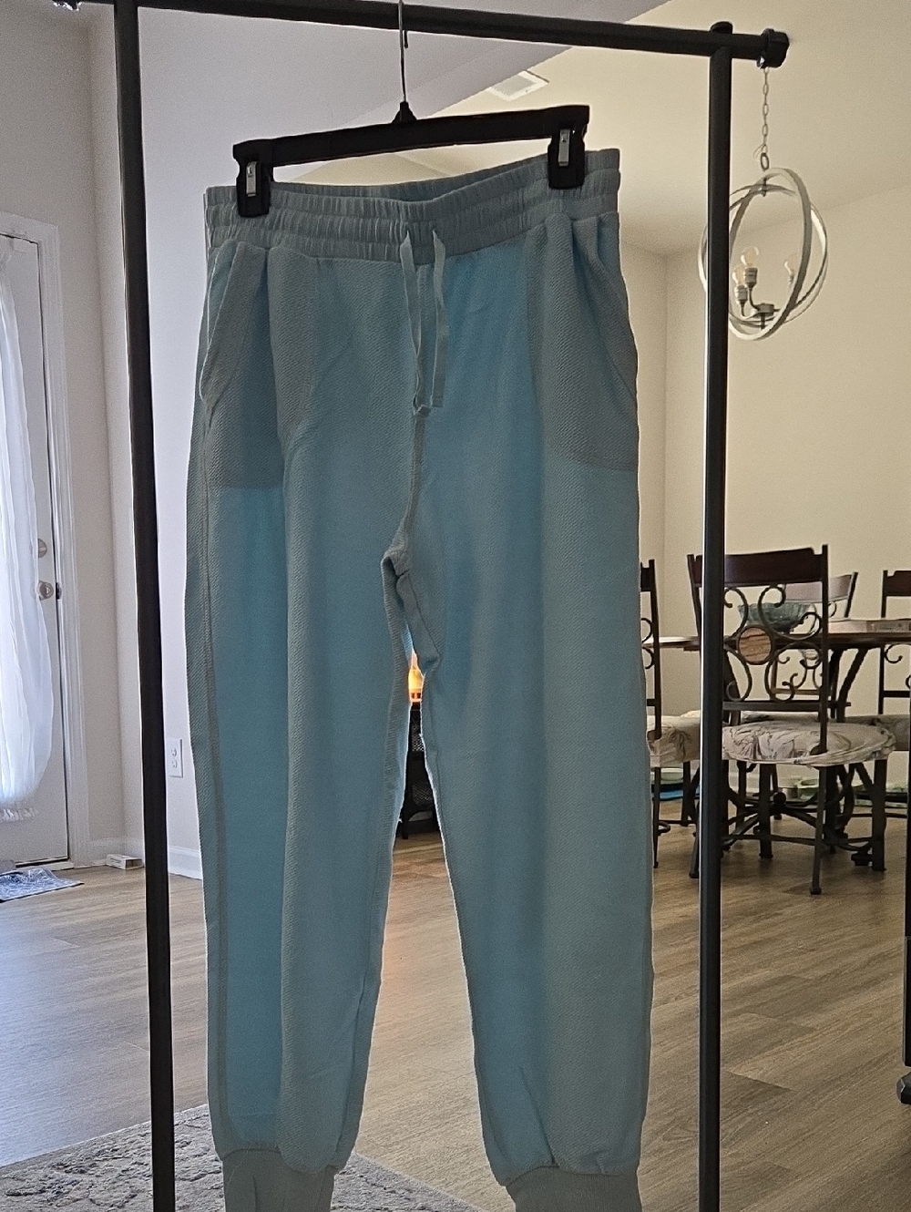 Wonderly Light Blue Women's Jogger Track Pants with Drawstring